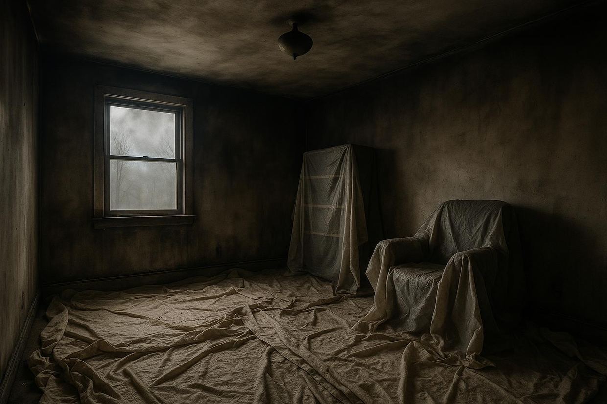 Smoke and soot cleanup during fire damage restoration in a Dallas home